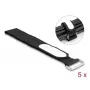 Kaapelinippusiteen kiinnike DeLOCK 19608 tarranauha 305x25 mm musta 5 kpl