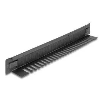 Harjalista DeLOCK 66552 musta metalli 48 mm leveys 482 mm syvyys 44,4 mm korkeus