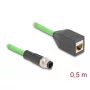 DeLOCK teollisuusverkkotarvike 60571 kaapelin pituus 0,5 m sertifiointi UL 94