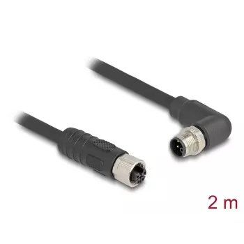 DeLOCK anturi-/toimilaitekaapeli 80529 2 m RST M12 musta