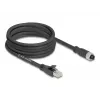 Verkkokaapeli DeLOCK 80594 M12 - RJ-45 Cat5e 5 m musta