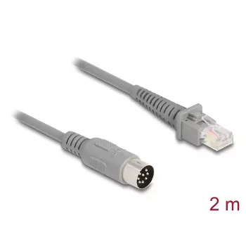 Verkkokaapeli DeLOCK 90167 RJ-50 8-napainen liitinrima 2 m harmaa