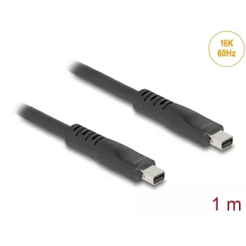DeLOCK 81176 DisplayPort-kaapeli 1 m Mini DisplayPort musta