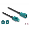 Koaksiaalikaapeli DELOCK 90679 — HSD Z - HSD Z, 1 m, musta/sininen