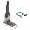 DELOCK sisäinen M.2 Mini-SAS-sovitinkortti 64260, M.2-isäntä, Mini-SAS-lähtö, JMicron JMB585, musta, LED