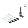 DELOCK sisäinen M.2 Mini-SAS-sovitinkortti 64260, M.2-isäntä, Mini-SAS-lähtö, JMicron JMB585, musta, LED