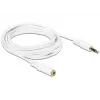 Audiokaapeli 3,5 mm M-F DeLOCK 83769 3 m valkoinen