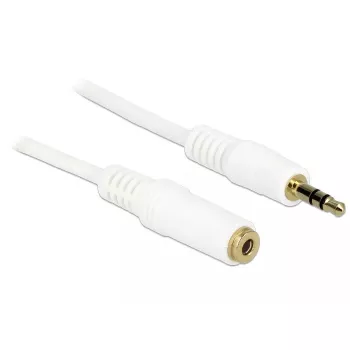Audiokaapeli 3,5 mm M-F DeLOCK 83769 3 m valkoinen