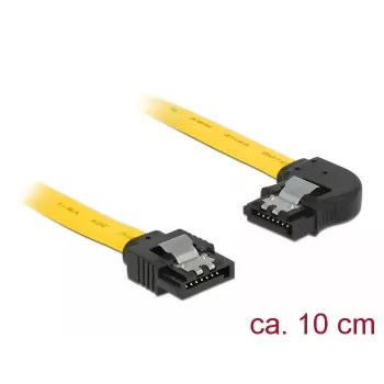 SATA-kaapeli DeLOCK 83957 0,1 m 7-napainen musta keltainen