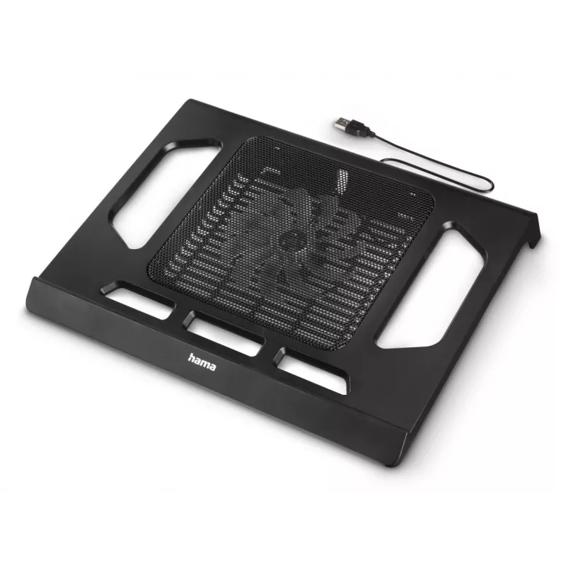 Hama 00126809 Black kannettavan jäähdytysalusta, hiljainen, enintään 15,6" (40 cm), musta