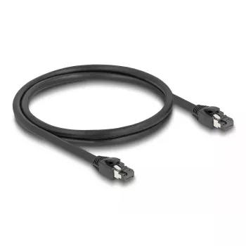 DeLOCK RJ45 verkkokaapeli Cat.8.1 S/FTP 1 m jopa 40 Gbit/s musta