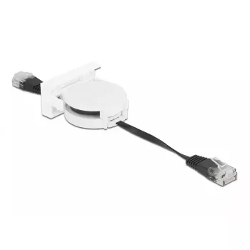 Verkonvetokaapeli DeLOCK Easy 45 -moduuli RJ45 Cat.5e musta