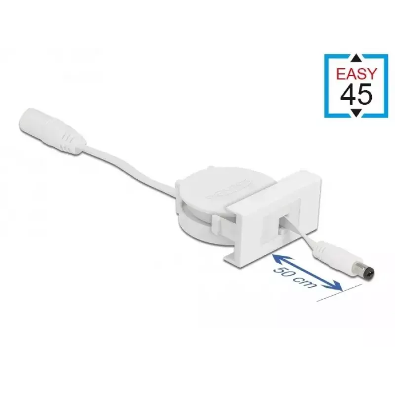 Sisäänvedettävä virtakaapeli DeLOCK Easy 45 -moduuli 81377