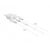 DeLOCK Easy 45 -moduuli USB 2.0 3-in-1 sisäänvedettävä kaapeli 0,5 m