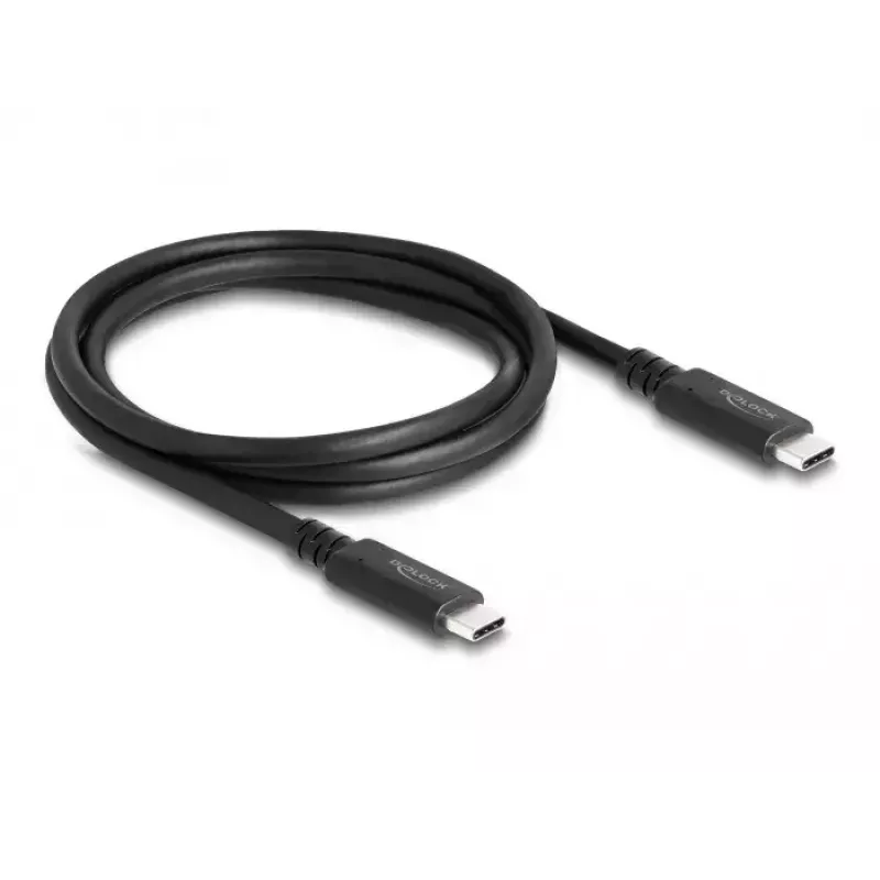 DeLOCK USB4 40 Gbit/s koaksiaalikaapeli 1,2 m USB PD 3.1 240 W