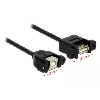 USB-kaapeli DeLOCK 1 m USB 2.0-A/USB 2.0-B musta