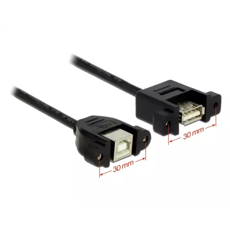 USB-kaapeli DeLOCK 1 m USB 2.0-A/USB 2.0-B musta