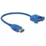 USB-kaapeli DeLOCK 0,25 m 2x USB 3.0-A