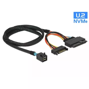 Kaapeli DeLOCK 0,75 m SFF-8643/U.2 SFF-8639+SATA