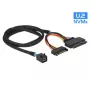 Kaapeli DeLOCK 0,75 m SFF-8643/U.2 SFF-8639+SATA