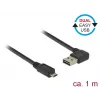 USB-kaapeli DeLOCK 85165 USB 2.0 1 m USB A Micro-USB B musta