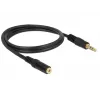 Audiokaapeli 3,5 mm M-F DeLOCK 83764 1 m musta
