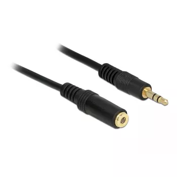 Audiokaapeli 3,5 mm M-F DeLOCK 83764 1 m musta