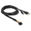 USB-kaapeli DeLOCK 85718 1,5 m USB A musta