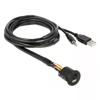 USB-kaapeli DeLOCK 85718 1,5 m USB A musta