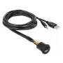 USB-kaapeli DeLOCK 85718 1,5 m USB A musta