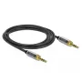 Audiokaapeli 3,5 mm DeLOCK 85786 2 m musta harmaa