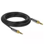 Audiokaapeli DeLOCK 85788 5 m 3,5 mm musta harmaa