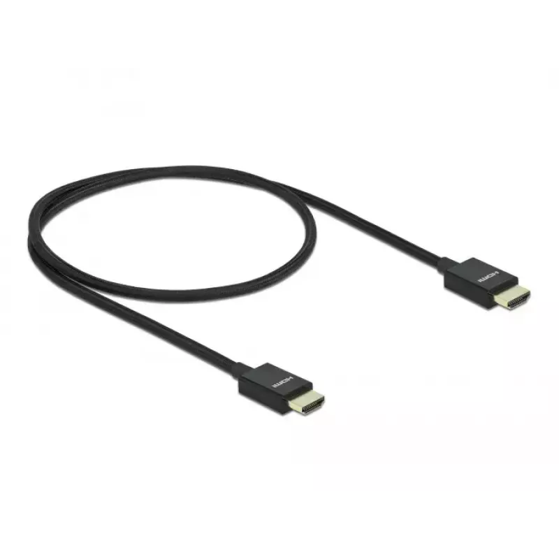 HDMI-kaapeli DeLOCK koaksiaali High Speed 48 Gbit/s 8K 60 Hz 0,5 m