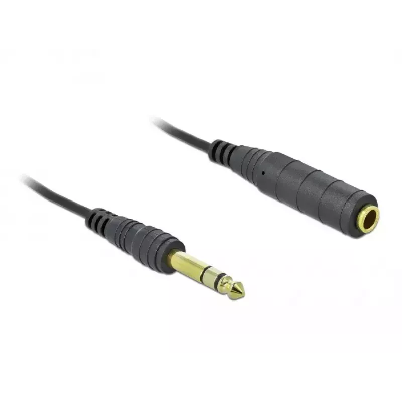 Audiokaapeli DeLOCK 85938 2 m 6,35 mm musta