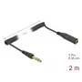 Audiokaapeli DeLOCK 85938 2 m 6,35 mm musta