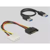 DeLOCK 41428 M.2 Key B+M - PCIe x16 Riser-kortti 30 cm USB-kaapelilla