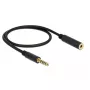 Audiokaapeli DeLOCK 85795 0,5 m 4,4 mm musta