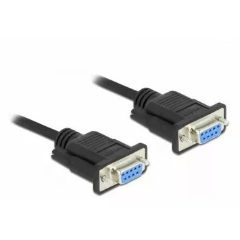 Sarjakaapeli DeLOCK 86607 musta 5 m RS-232 Sub-D9