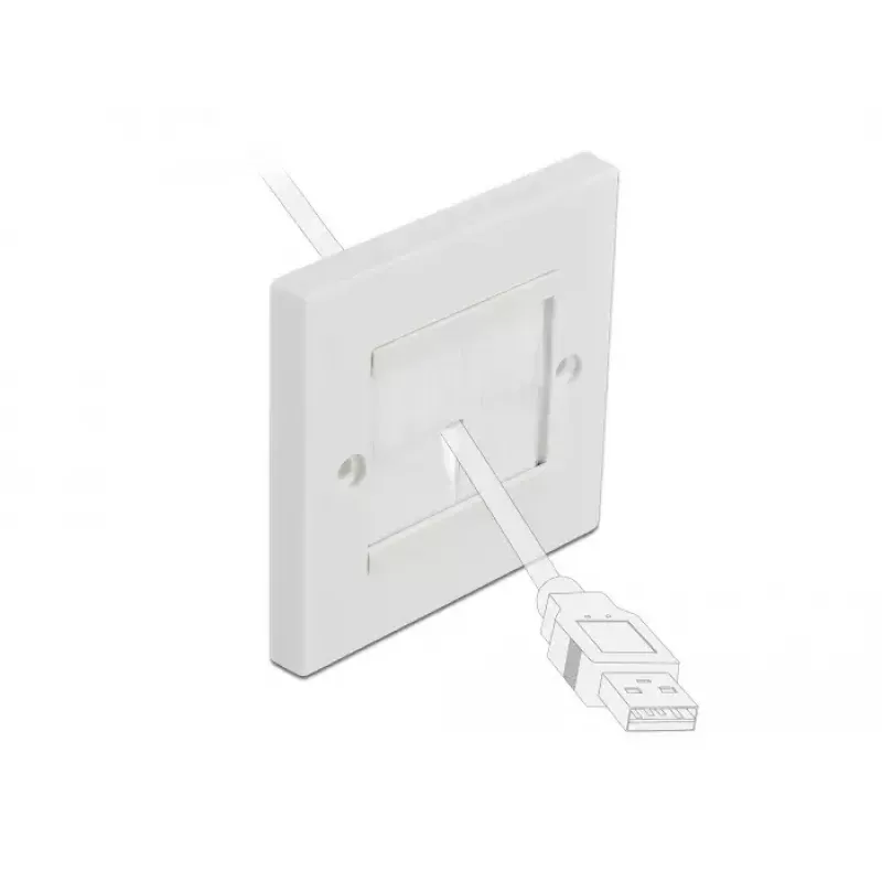 Seinälevy DeLOCK 66495 valkoinen