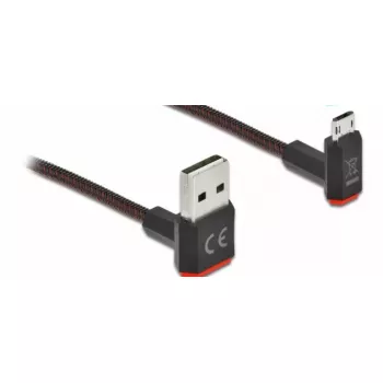 USB-kaapeli DeLOCK EASY-USB 2.0 Type-A Micro-B uros 2 m musta