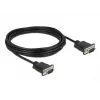 Sarjakaapeli DeLOCK 86576 musta 5 m RS-232 Sub-D9