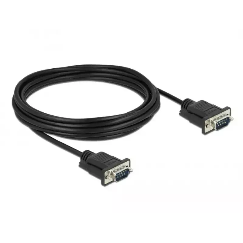 Sarjakaapeli DeLOCK 86576 musta 5 m RS-232 Sub-D9