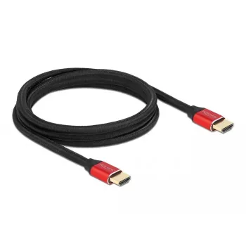 HDMI-kaapeli DeLOCK Ultra High Speed 48 Gbit/s 8K 60 Hz punainen 2 m