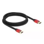 HDMI-kaapeli DeLOCK Ultra High Speed 48 Gbit/s 8K 60 Hz punainen 2 m
