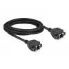 Verkon jatkokaapeli DeLOCK Cat.6A 3 m musta