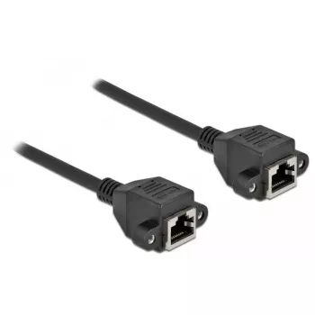 Verkon jatkokaapeli DeLOCK Cat.6A 3 m musta