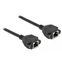 Verkon jatkokaapeli DeLOCK Cat.6A 3 m musta