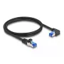 DeLOCK verkkokaapeli RJ45 Cat.6A S/FTP 1 m musta