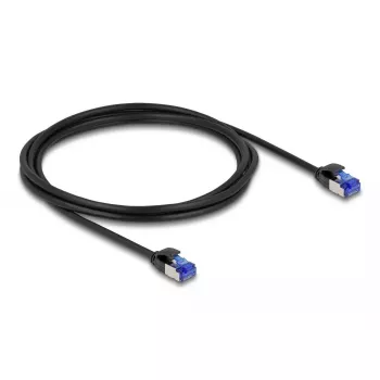 Verkkokaapeli DeLOCK RJ45 Cat.6A S/FTP ohut 2 m musta
