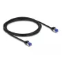 Verkkokaapeli DeLOCK RJ45 Cat.6A S/FTP ohut 2 m musta